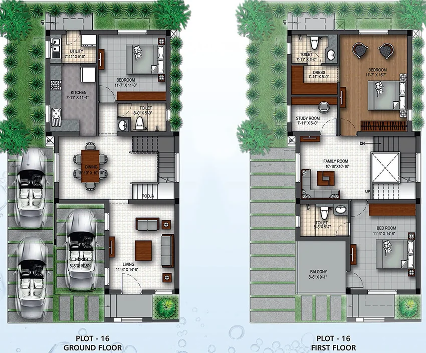 3 BHK House/Villa in Navins Palm Fronds in Karapakkam, Chennai - Image 880356