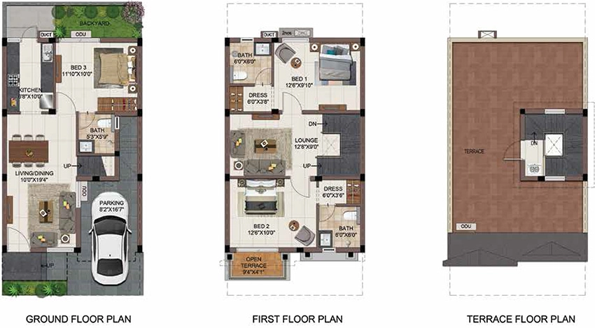 3 BHK House/Villa in Casagrand Vistaaz in Perungalathur, Chennai - Image 881856