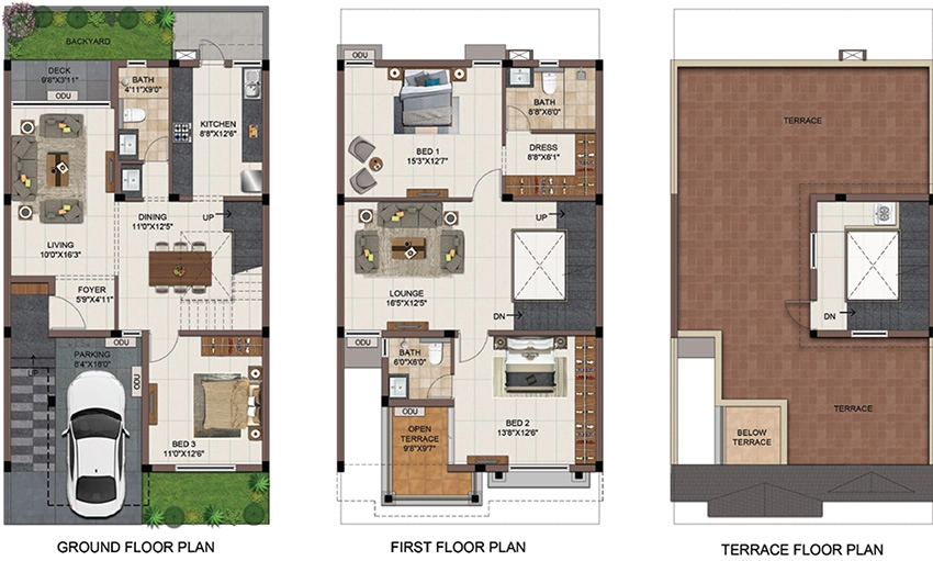 3 BHK House/Villa in Casagrand Vistaaz in Perungalathur, Chennai - Image 881860