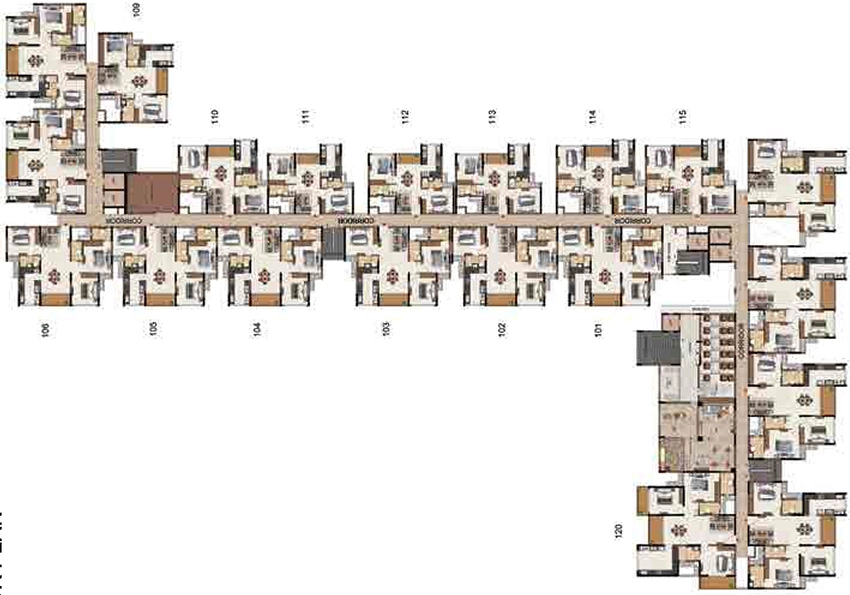 Floor Plan of Casagrand Madelyn in Pallavaram, Chennai - Image 338315