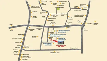 Location of Ashish Narayana Rowhouse - Image 267154