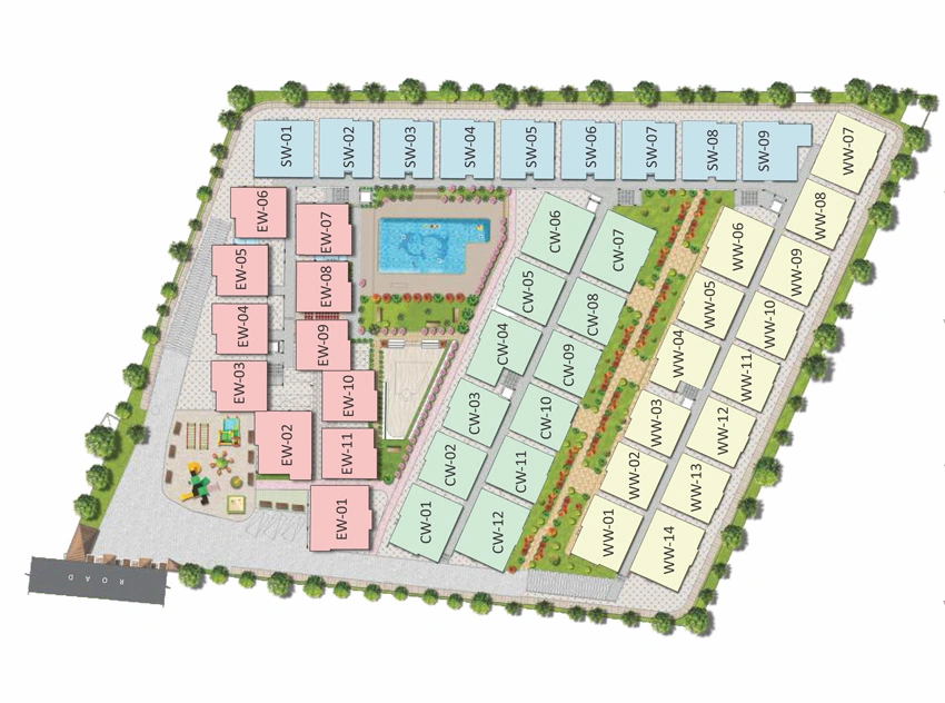 Master Plan of VRR Green Crest in Electronic City, Bangalore - Image 339619