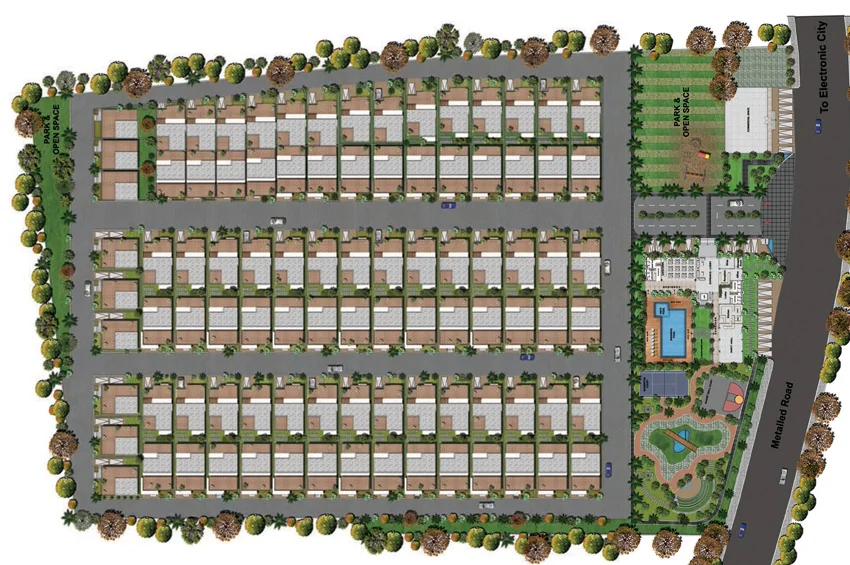 Master Plan of VRR Golden Enclave Phase 2 in Electronic City, Bangalore - Image 340676