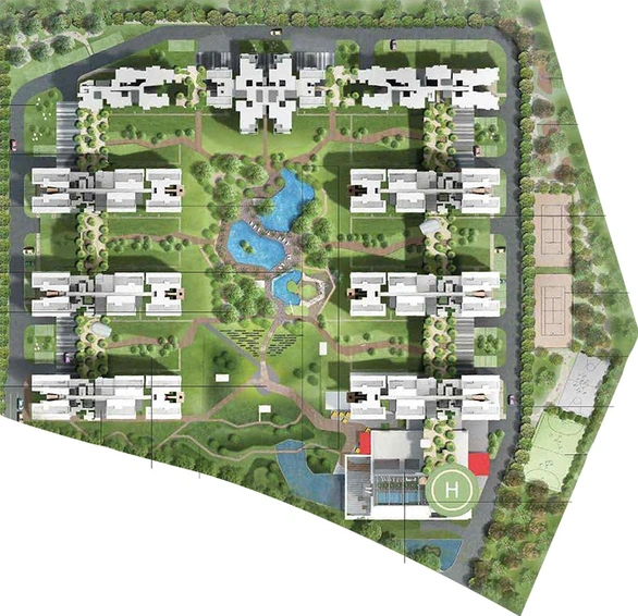 Master Plan of Bhartiya City Nikoo Homes 2 in Thanisandra, Bangalore - Image 267590