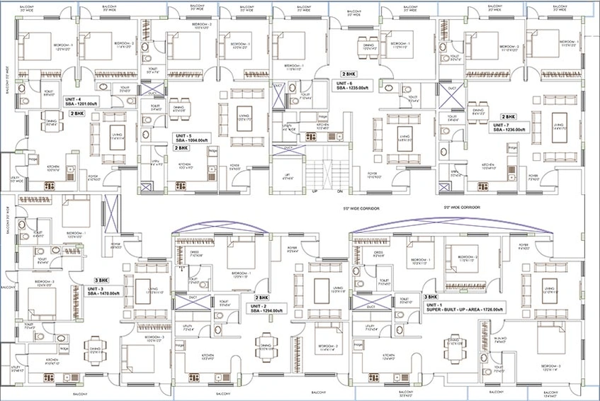 Floor Plan of Sonin Tranquil in JP Nagar, Bangalore - Image 275256