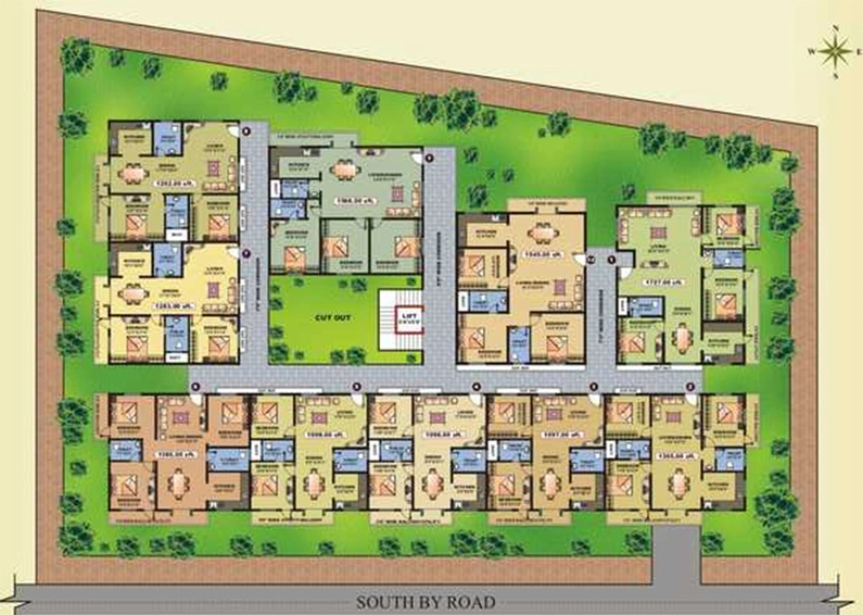Master Plan of SLV Enclave in Thanisandra, Bangalore - Image 236652