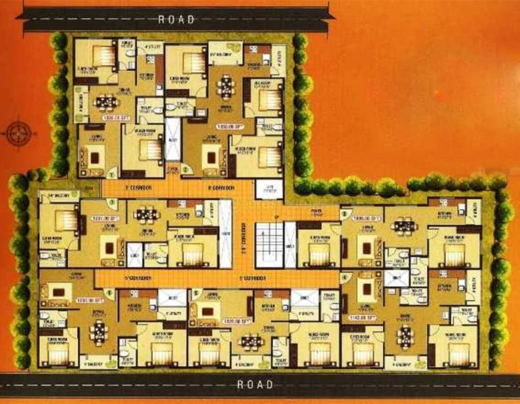 Master Plan of SLV Torrent in Babusa Palya, Bangalore - Image 236731
