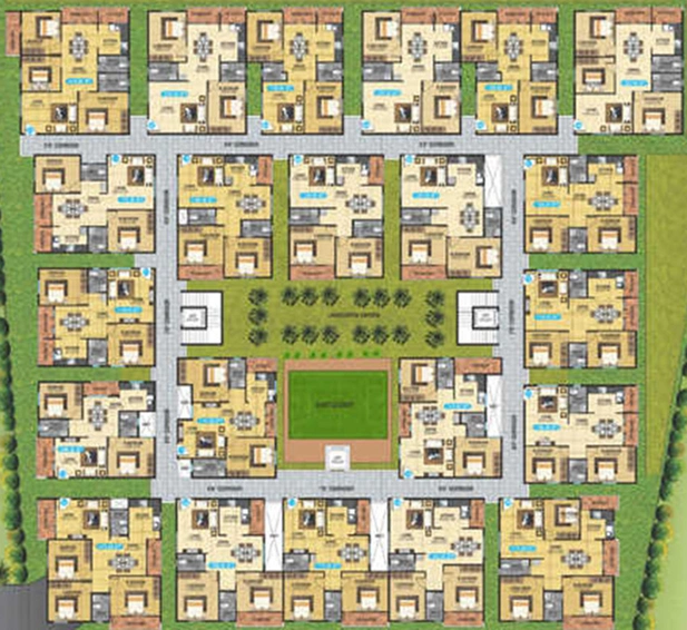 Floor Plan of SLV Garuda Palace in Thanisandra, Bangalore - Image 236663