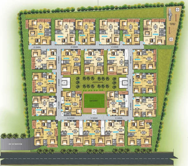 Master Plan of SLV Garuda Palace in Thanisandra, Bangalore - Image 236662