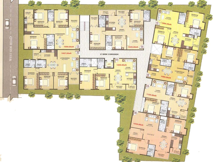 Master Plan of SLV Anveshana in HBR Layout, Bangalore - Image 236639