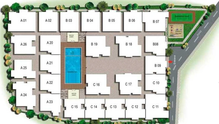 Floor Plan of SLV HM Signature in HBR Layout, Bangalore - Image 236669