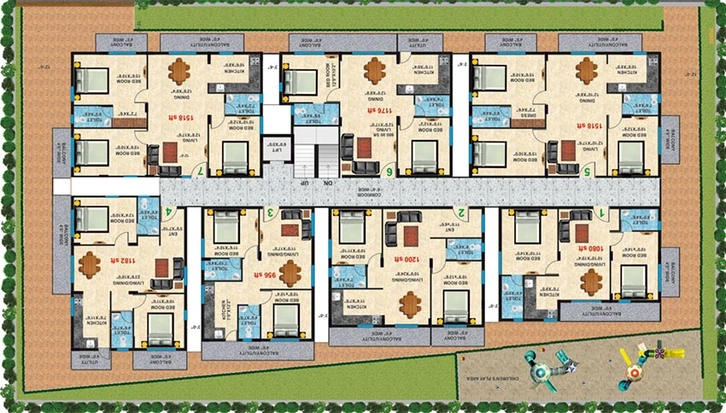 Floor Plan of Pioneer Evoque in Kengeri, Bangalore - Image 273494