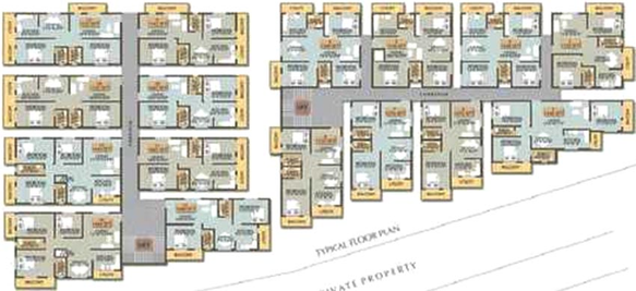 Floor Plan of Pioneer Fortune Square in Hoodi, Bangalore - Image 273515