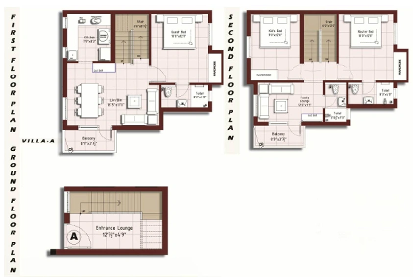 3 BHK House/Villa in MGP Nandhini Villas in Madipakkam, Chennai - Image 840447