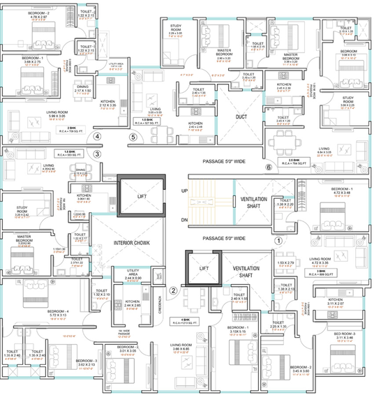 Floor Plan of Lakhani Empire Heritage in Thane West, Thane - Image 121745