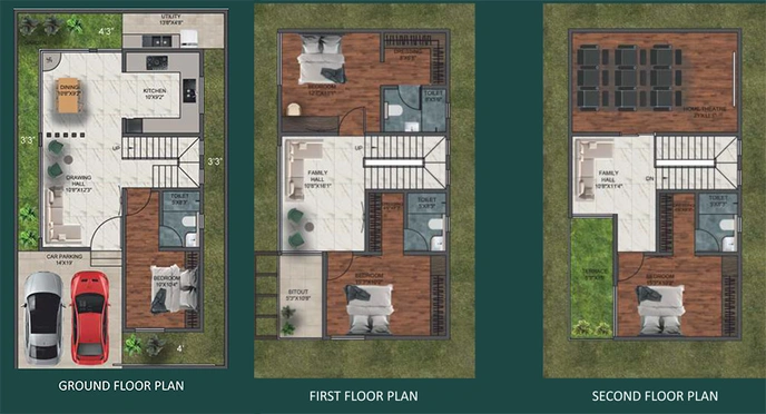 4 BHK House/Villa in SLN Sundaram Palm Villas in Bongloor, Hyderabad - Image 834046