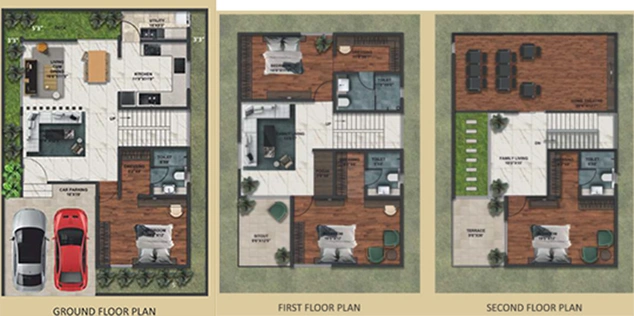 4 BHK House/Villa in SLN Sundaram Palm Villas in Bongloor, Hyderabad - Image 834049