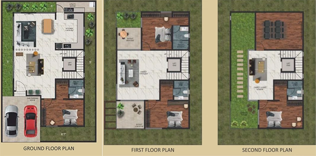 4 BHK House/Villa in SLN Sundaram Palm Villas in Bongloor, Hyderabad - Image 834050