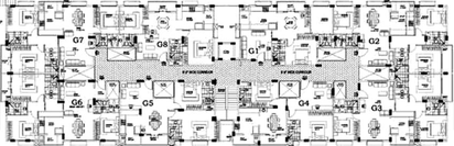 Floor Plan of Cansa Heights in Bellandur, Bangalore - Image 267711