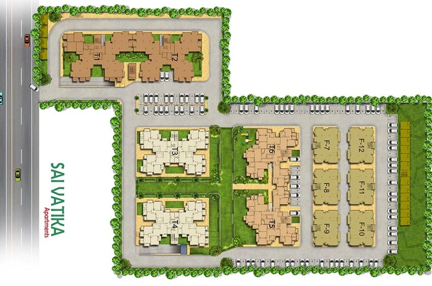 Master Plan of Shiv Sai Vatika Apartments in Sector 63, Faridabad - Image 243301