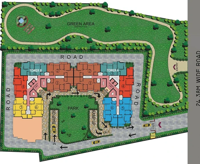 Master Plan of Ahinsha Vatika in Shahdara, New Delhi - Image 244389