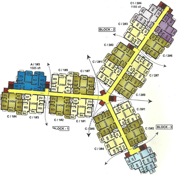Floor Plan of Ranka Nest in Rajajinagar, Bangalore - Image 273619
