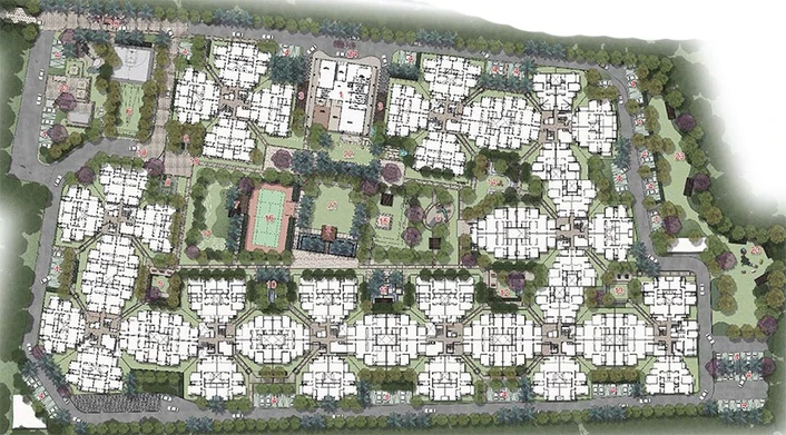 Master Plan of Nitesh Melbourne Park in Hennur Road, Bangalore - Image 271162