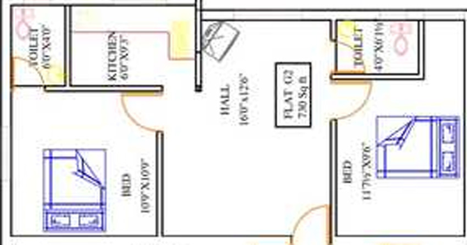 2 BHK Flat in Crest Dusica in Anakaputhur, Chennai - Image 839776