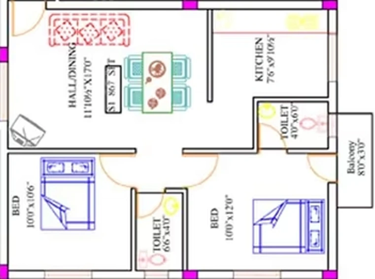 2 BHK Flat in Crest Dusica in Anakaputhur, Chennai - Image 839777