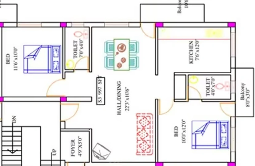 2 BHK Flat in Crest Dusica in Anakaputhur, Chennai - Image 839778