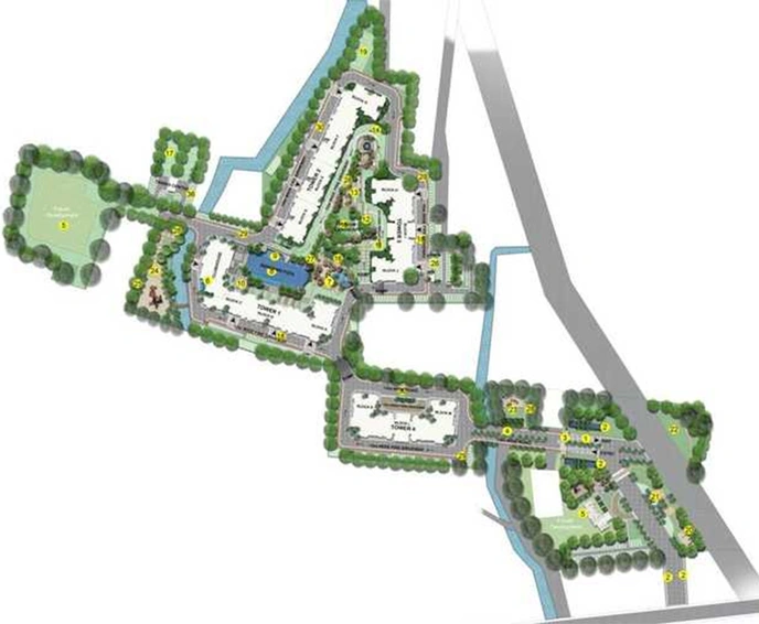 Master Plan of Nitesh Hunter Valley in Hennur Road, Bangalore - Image 241323
