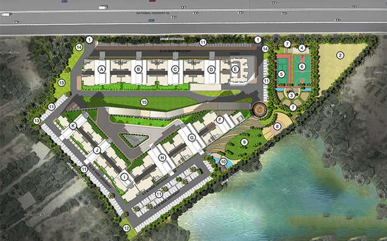 Master Plan of Nitesh Virgin Island in Old Madras Road, Bangalore - Image 241402