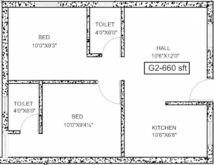 2 BHK Flat in Crest Leva in Anakaputhur, Chennai - Image 839934