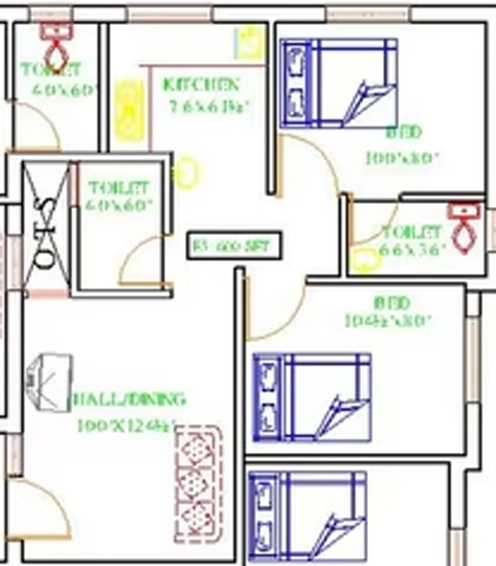 2 BHK Flat in Crest Jade in Anakaputhur, Chennai - Image 839986
