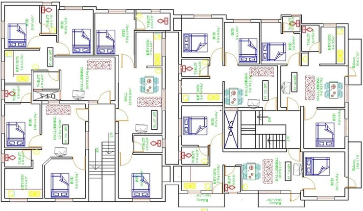 Floor Plan of Crest Jade in Anakaputhur, Chennai - Image 240646