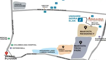 Location of Unishire Indira Elan - Image 339793