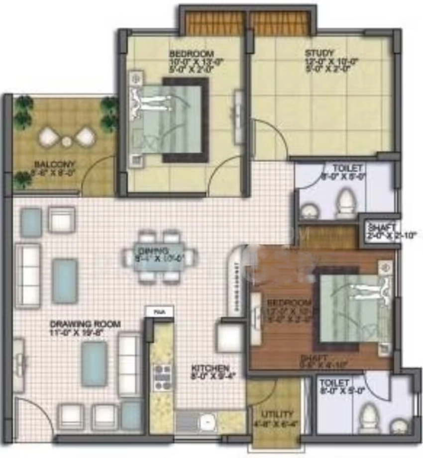 3 BHK Flat in Unishire The Ledge in Jakkur, Bangalore - Image 883438