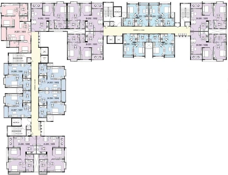 Floor Plan of Columbia The Virtuoso in Bommanahalli, Bangalore - Image 267842