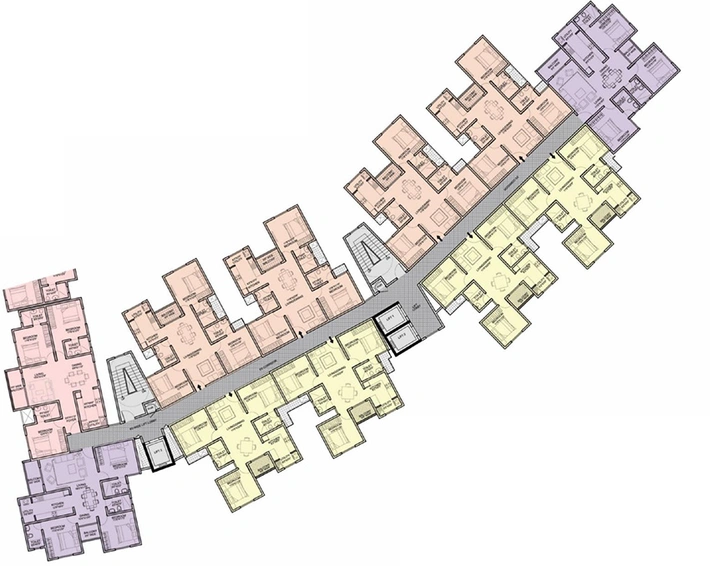 Floor Plan of Skylark Dasos in Hennur Road, Bangalore - Image 236604