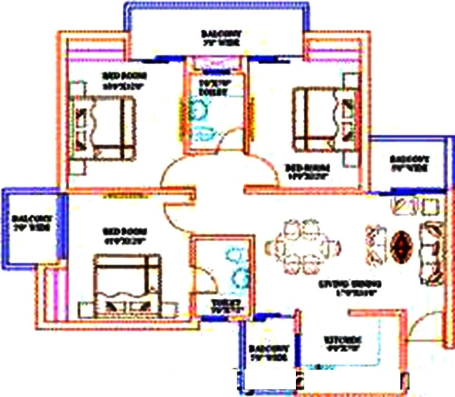 3 BHK Flat in Shubhkamna Epic in Sector 12, Greater Noida - Image 836697