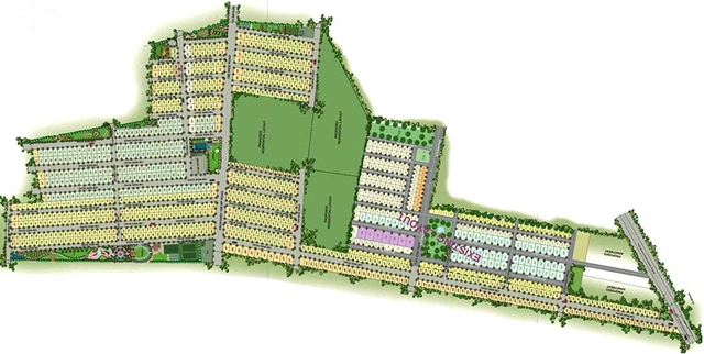 Master Plan of Aashrayaa Eco City in Hoskote, Bangalore - Image 267053