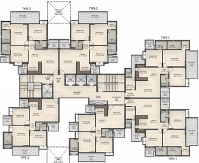 Floor Plan of Irish Platinum in Sector 10, Greater Noida - Image 232555