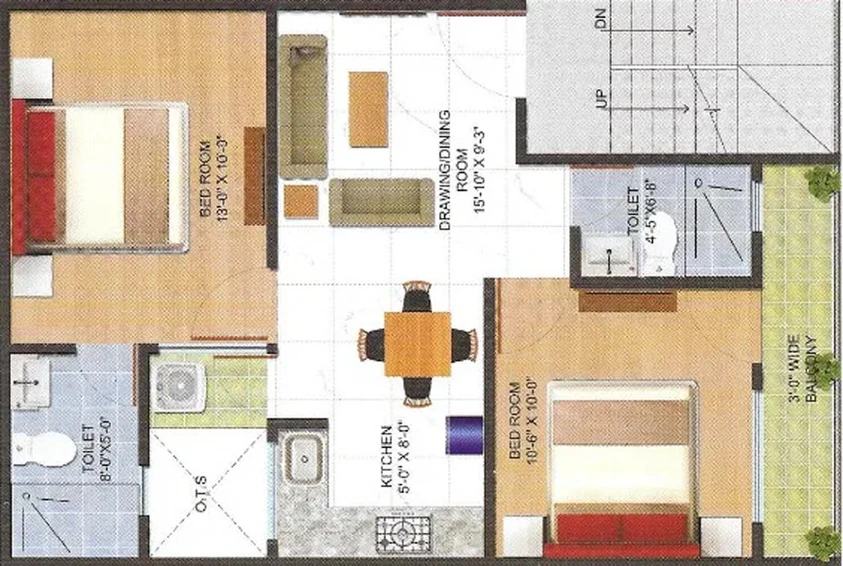 2 BHK Flat in Renox Lotus Srishti in Crossings Republik, Ghaziabad - Image 836030