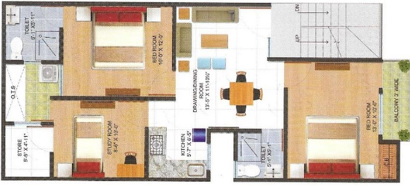 2.5 BHK Flat in Renox Lotus Srishti in Crossings Republik, Ghaziabad - Image 836031