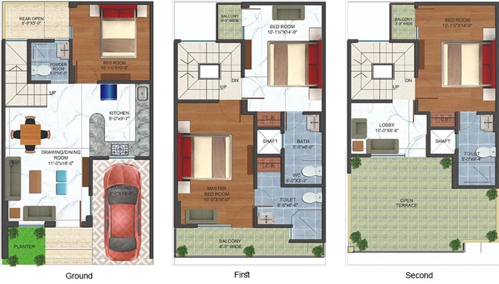 3 BHK House/Villa in Renox Lotus Srishti in Crossings Republik, Ghaziabad - Image 836033