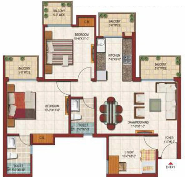 2 BHK Flat in Saviour Park Elite in Mohan Nagar, Ghaziabad - Image 836058