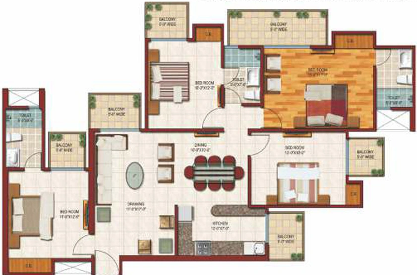 4 BHK Flat in Saviour Park Elite in Mohan Nagar, Ghaziabad - Image 836061