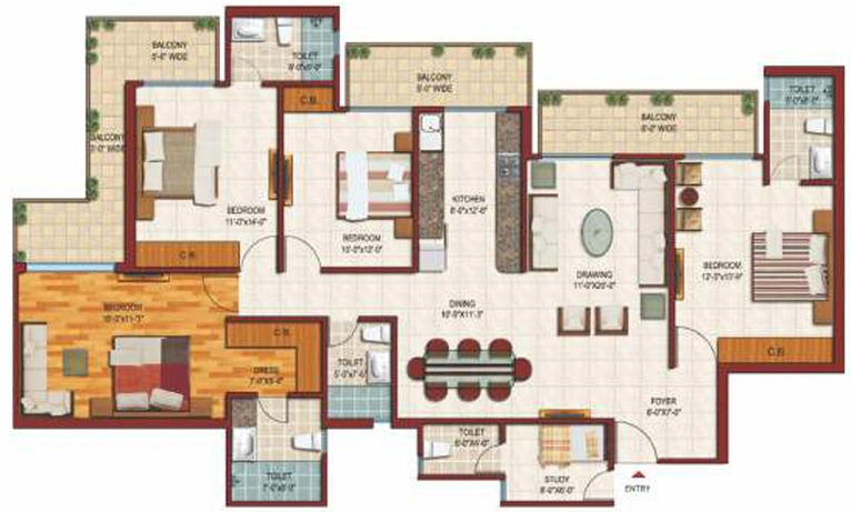 4 BHK Flat in Saviour Park Elite in Mohan Nagar, Ghaziabad - Image 836062