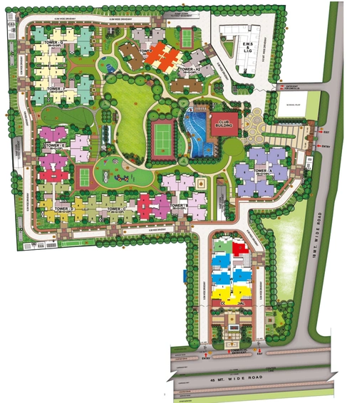 Master Plan of Charms Iconic Tower in Raj Nagar Extension, Ghaziabad - Image 231208