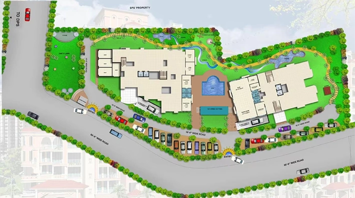 Master Plan of Angel Rishabh Platinum in Indirapuram, Ghaziabad - Image 231176